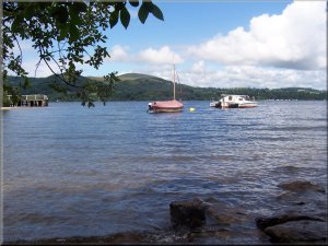 Ullswater from the shingle beach at Howtown jetty