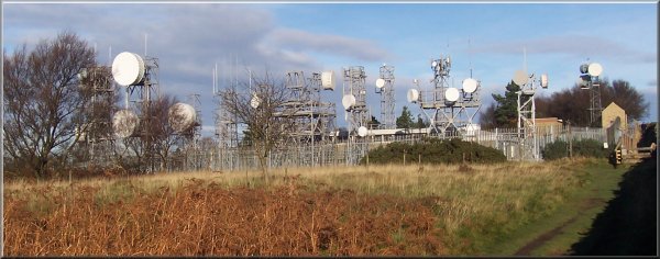 BT relay station above Arncliffe Wood