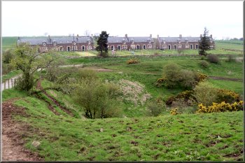Row of village houses at Cessford