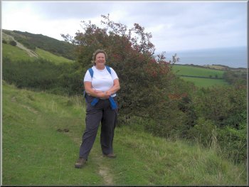 Joining the Purbeck Way above Swanage