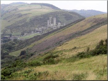 Corfe Castle in the Purbeck Hills