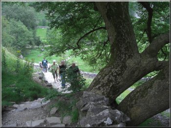 The path down the side of Malham Cove