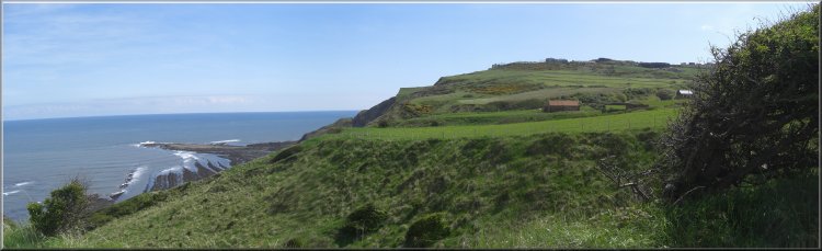 Looking back to Ravenscar from the Cleveland Way