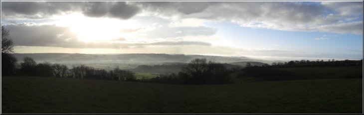 The view over Ampleforth as we began to drop down the hillside to the pub car park
