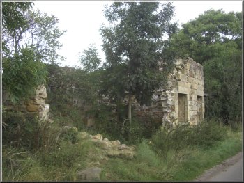 Ruined buildings on eccup Moor Road