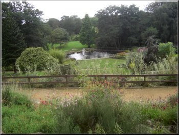 View from the cafe terrace in Golden Acre Park