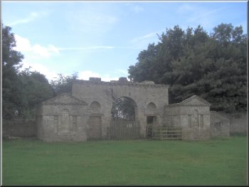 The gate house at the edge of the deer park