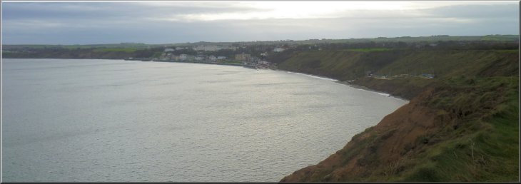 Looking across the bay to Filey