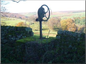 Old waterpump by the track at Blubberhouses