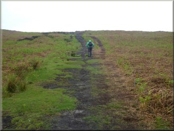Climbing up Scarth Wood Moor