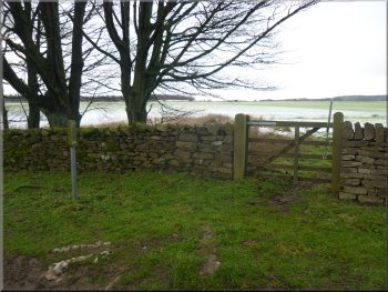 Gate off the road at Silver Hill Farm