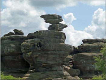 At Brimham Rocks - Serpent's Head