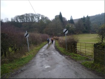 Following an access road on the edge of Oldstead