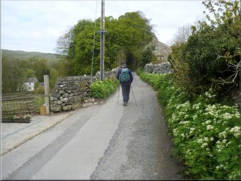 Lane from the Youth Hostel to Malham Cove