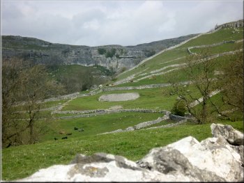 An early view of Malham Cove