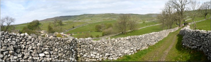 The track to Malham Cove from the youth hostel