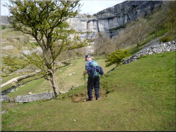 Path down to the River Aire at Malham Cove