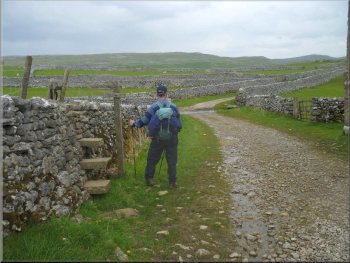 The stile on to the lane into Malham