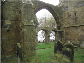 Ruins of the old Swainby church