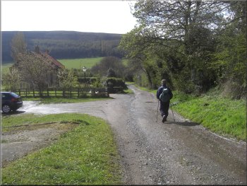 The lane south from High Farm