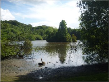 The lake in Golden Acre Park