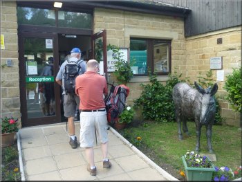 Entrance to the donkey sanctuary visitor centre