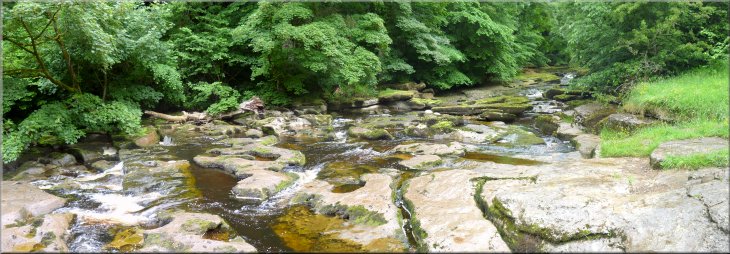 The rocky course of the River Eden