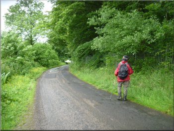 Following the road from Hallpenny House