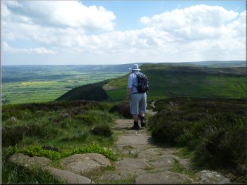 Paved path along the ridge of Cringle Moor