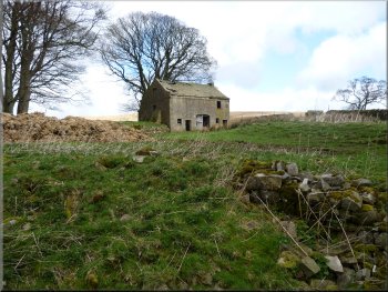 Looking back to the ruins of New House farm