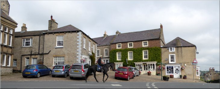 Square in the town centre at Middleham