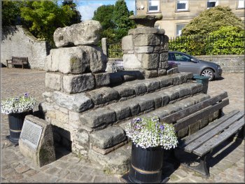 Remains of the old market cross in Middleham