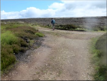 Turning off the Cleveland Way onto Arden Great Moor