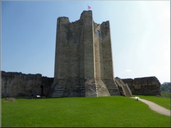 The keep at Conisbrough Castle