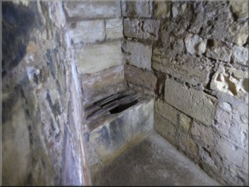Lavatory with a shute directly to the outside of the keep walls