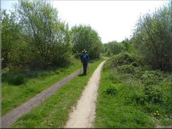 The route of the Trans Pennine Trail above the buisness site