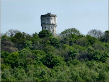 Water Tower (SK 529 994) next to the A630 across the valley