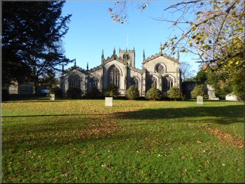 Holy Trinity Kendal Parish Church from the riverside path