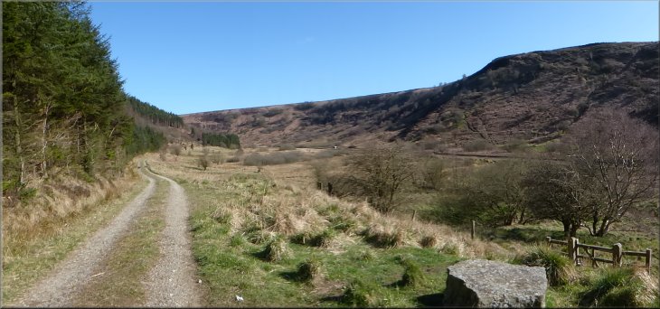 The track along the bottom of Newtondale following the NYMR and Pickering Beck along the valley