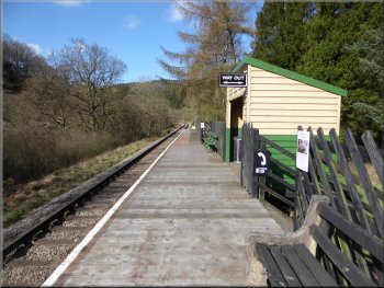 Newtondale Halt, an unmanned station on the NYMR