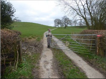 The old by-way from Beckfield House towards Brandsby