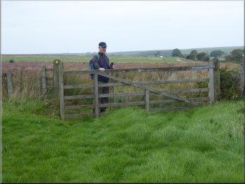 Gate from the last field in to the open access land
