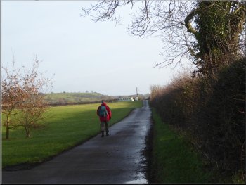 Bridleway along the access road to Thornton Lodge Farm