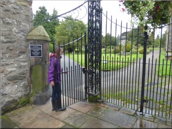The restored gates into the churchyard