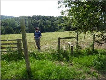 We crossed the stile to walk along the other side of of the fence