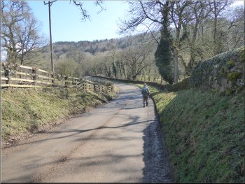 Following the road from Lower Askew