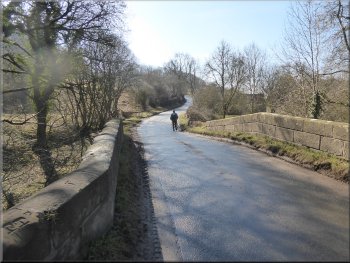 The road over Cropton Bridge heading towards Cropton village