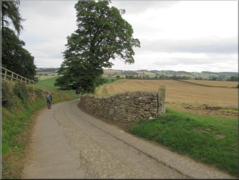 Following Old Hall Lane away from the farm