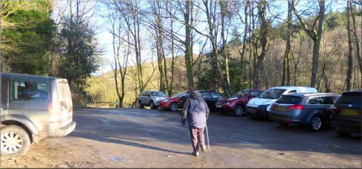 Setting off from the car park at the start of our wal