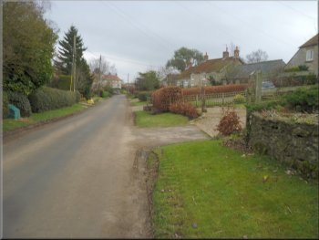 The road through Sproxton village
